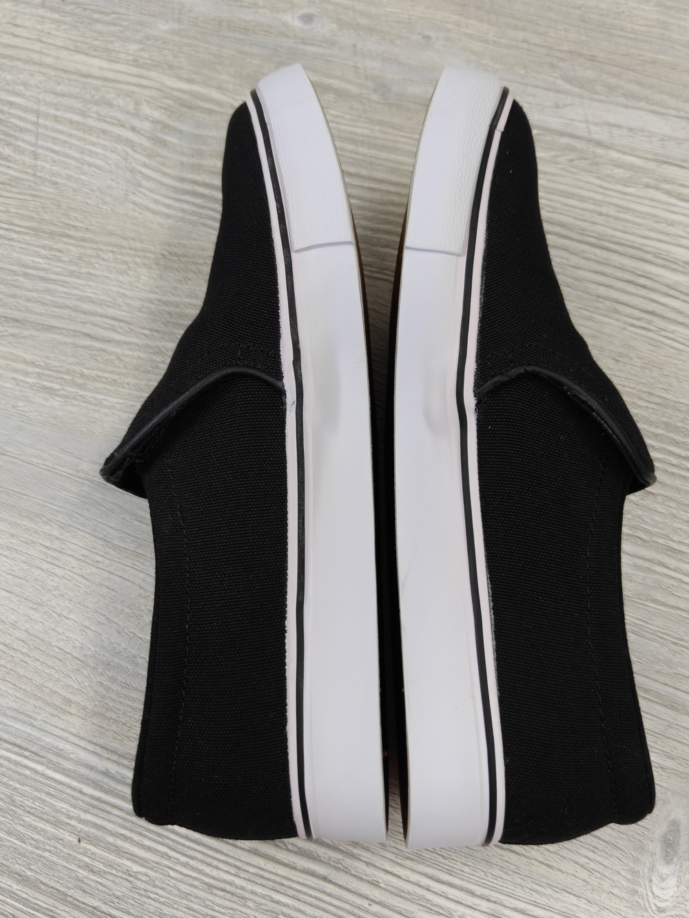 Nike Women's Court Royale AC Slip-On Black White Canvas Shoes BQ9138-001 Sz 6 - Picture 12 of 13